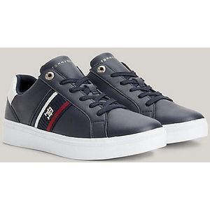 Tommy Hilfiger, Blauwe Sneaker - Polyester Blauw, Dames, Maat:41 EU