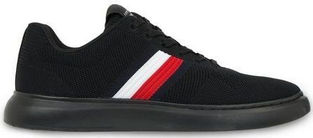 Tommy Hilfiger - Lichtgewicht Cupsole Sneakers - Zwart - Polyester