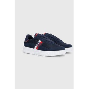 Tommy Hilfiger chique blauwe sneakers met contrasterende details