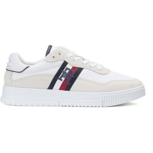 Sneakers in leer Supercup Mix TOMMY HILFIGER. Leer materiaal. Maten 44. Wit kleur