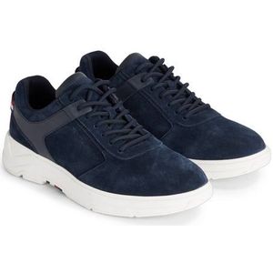 Tommy Hilfiger Heren Core Hilfiger Suede Hybrid Schoen Fm0fm04592, Blauwe Woestijnhemel, 42 EU