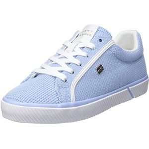 Tommy Hilfiger Dames Essential Vulc Mesh Sneaker Fw0fw07299 Gevulkaniseerd, Blauw Breezy Blauw, 36 EU