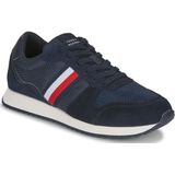 Sneakers runner Evo mix TOMMY HILFIGER. Leer materiaal. Maten 42. Blauw kleur