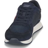 Sneakers runner Evo mix TOMMY HILFIGER. Leer materiaal. Maten 42. Blauw kleur