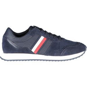 Tommy Hilfiger - Sneakers - Blauw - Leer - 46 EU