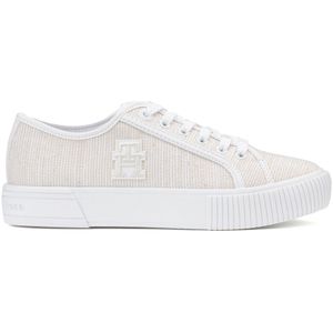 Sneakers in stof TOMMY HILFIGER. Polyester materiaal. Maten 38. Wit kleur