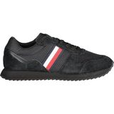 Tommy Hilfiger - Sneakers - Zwart - Polyester - Veters met Contrastdetails