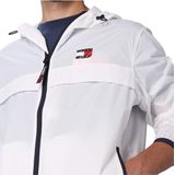 Packable Jacket DW0DW07636 - Wit - Sportjack - Waterdicht - Met Capuchon
