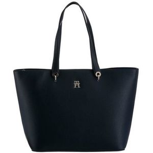 TOMMY HILFIGER - Emblem Shopper Bag - Zwart - Synthetisch