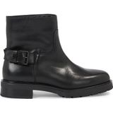 Tommy Hilfiger leren bikerboots zwart