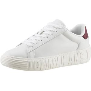 Tommy Hilfiger Witte Leren Sneakers voor Dames