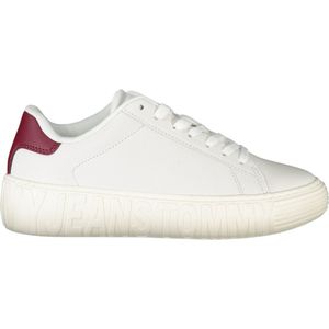 Tommy Hilfiger - Leren Sneaker - Wit