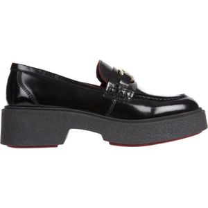 Tommy Hilfiger, Zwarte Loafers voor Dames Zwart, Dames, Maat:40 EU