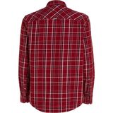 TOMMY JEANS - Geruit Hemd - Rood - Katoen