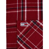 TOMMY JEANS - Geruit Hemd - Rood - Katoen