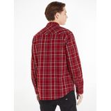 TOMMY JEANS - Geruit Hemd - Rood - Katoen