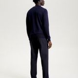 Tommy Hilfiger DC Fine Merinowol Trui - Donkerblauw - Heren - Maat M