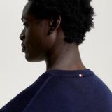 Tommy Hilfiger DC Fine Merinowol Trui - Donkerblauw - Heren - Maat M