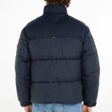 Donsjas zonder kap new york TOMMY HILFIGER. Nylon/polyamide materiaal. Maten L. Blauw kleur
