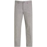 Bleecker Nep Effen Wol Look, Medium Grijs Hei