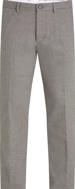 Bleecker Nep Effen Wol Look, Medium Grijs Hei