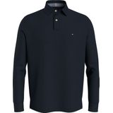 Tommy Hilfiger - 1985 Regular Ls Polo-b - Heren Polo - Blauw - Lange Mouw