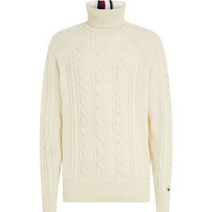 Tommy Hilfiger, Heren, Truien, Wit, Maat: XL Wol,