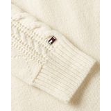Tommy Hilfiger - Dc Cable Roll Neck - Coltrui - Wit