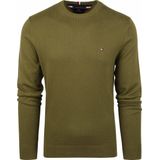 Tommy Hilfiger, Heren, Sweatshirts & Hoodies, Groen, Maat: M Katoen,