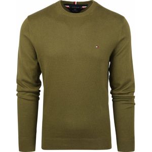 Tommy Hilfiger, Heren, Sweatshirts & Hoodies, Groen, Maat: M Katoen,