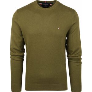 Tommy Hilfiger - Pullover Kashmir Groen - Heren - Regular-fit