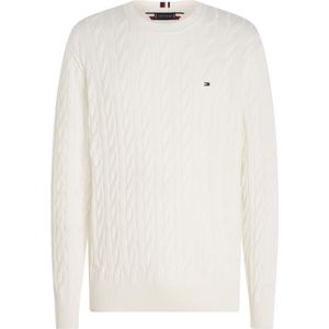 Tommy Hilfiger - Classic Cable Crew Neck - Pullover - Off White