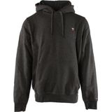 Tommy Hilfiger - Hoodie - Donkergrijs - 63% Katoen - Capuchon met Trekkoord - Kangoeroezak