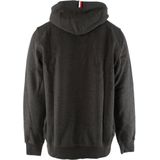 Tommy Hilfiger - Hoodie - Donkergrijs - 63% Katoen - Capuchon met Trekkoord - Kangoeroezak