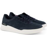 Tommy Hilfiger sneakers donkerblauw effen met structuur leer