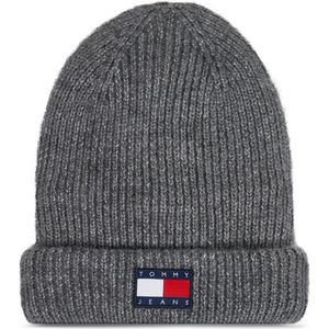 Tommy Jeans Tjw Soft Ready Beanie voor dames, grijs melange, één maat, grijs - melange, één maat, Grijs - mix