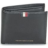 Tommy Hilfiger  TH CORP LEATHER CC AND COIN  portemonnees heren Zwart