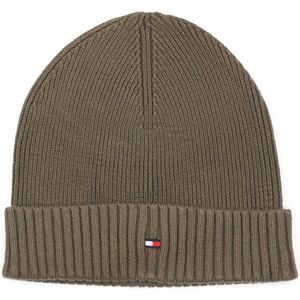 Tommy Hilfiger - Knitted Muts Army Groen - Heren - Maat -