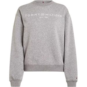 Tommy Hilfiger - Sweatshirt - Ronde Hals - Grijs - Katoenmix