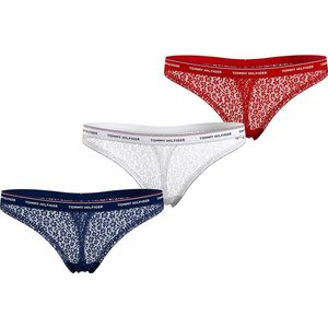 Tommy Hilfiger - Strings - Set van 3 - Zwart - Wit - Roze - Nylon