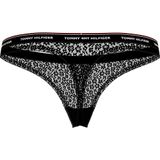 Tommy Hilfiger - UW0UW04896 Strings - Zwart - Wit - Roze - Nylon - Set van 3