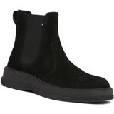 Tommy Hilfiger - Black Core Chelsea Boots - Zwart - Suède
