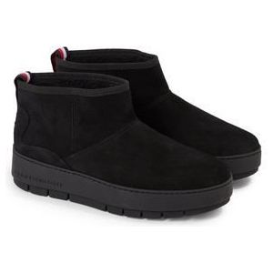 Tommy Hilfiger Vrouwen Cool Suede Snowboot Low Boot, Zwart, 39 EU