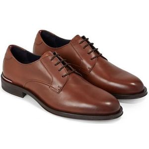 Tommy Hilfiger Heren Core RWB Hilfiger LTH schoen Fm0fm04867 Derby, Bruine Winter Cognac, 40 EU