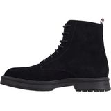 Tommy Hilfiger - Veterboot Suede - Zwart - Leer