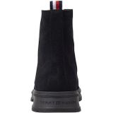 Tommy Hilfiger - Veterboot Suede - Zwart - Leer