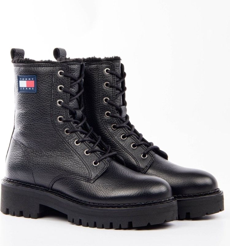 Tommy Hilfiger - Urban Boot - Schoenen - Zwart - Leer