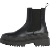 Tommy Jeans - Tjw Chelsea Foxing Boot - Enkellaarsjes - Zwart - Leer