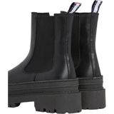 Tommy Jeans - Tjw Chelsea Foxing Boot - Enkellaarsjes - Zwart - Leer