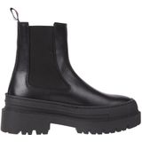 Tommy Jeans - Tjw Chelsea Foxing Boot - Enkellaarsjes - Zwart - Leer
